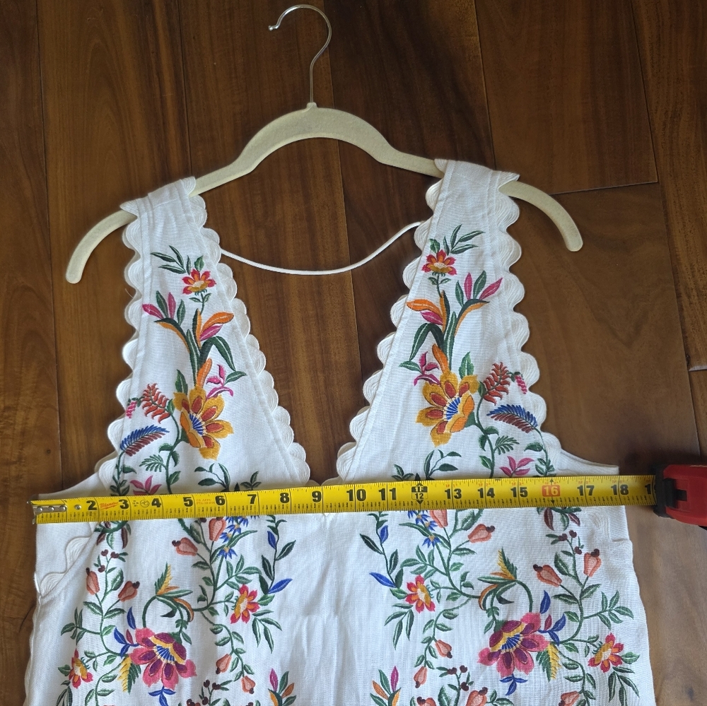 Farm Rio Floral White Dress - Picture 7 of 10